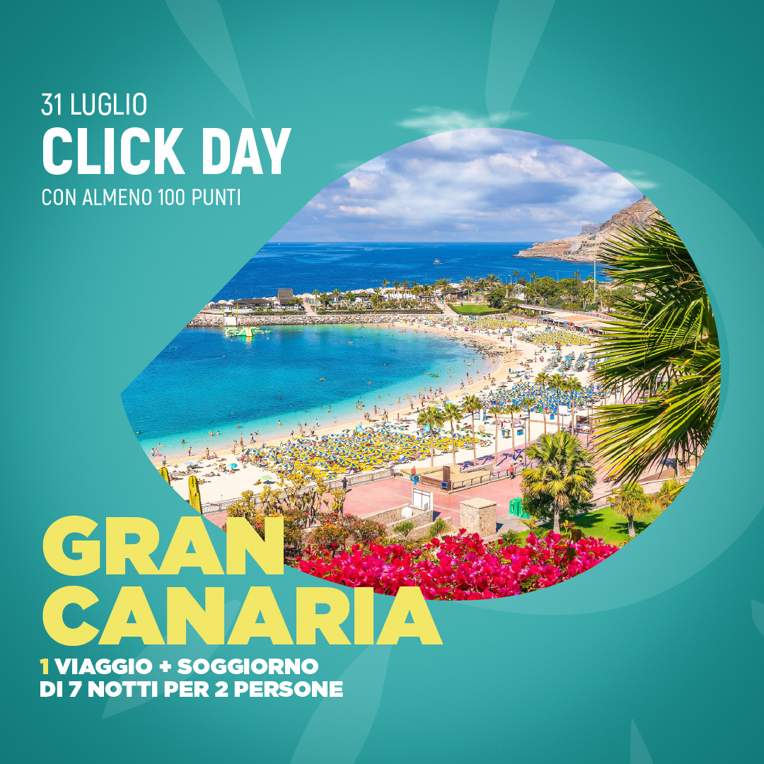 1 GRAN CANARIA<BR>(viaggio + soggiorno di 7 notti per 2 persone)